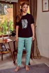 Kadın Kısa Kollu Pijama Takımı