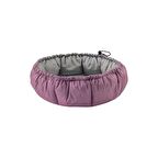 Pet Comfort Üstü Açık Çift Taraflı Gri - Pembe Büyük Irk Köpek Yatağı