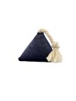 Pet Comfort İpli Prizma Köpek Oyuncağı Lacivert 12x25cm