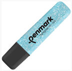 Penmark Metalik Simli Fosforlu Kalem Açık Mavi - 3 adet