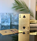 Altın Kaplama İskambil Oyun Kartı