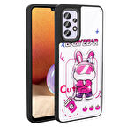 Galaxy A32 4G Kılıf Parlayan Kabartmalı İkonik Figürlü Amas Silikon Kapak