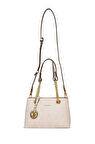 U.S. Polo Assn. Çapraz Askılı Kadın Çanta Ekru Us25166