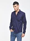 LTB DESENA Erkek Sade Cepli Gömlek Lacivert