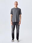 Yuvarlak Yaka Antrasit t-shirt