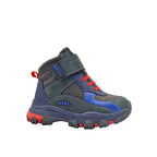 Arthur Cırtlı ve Lastikli İçi Kürklü Deri Erkek Çocuk Bot Füme-Saks