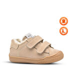 Pearl Çift Cırtlı Deri İçi Kürklü Unisex Ayakkabı Bej