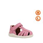 Winco Tek Cırtlı Deri Yumuşak İlk Adım Sandaleti Pembe