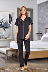 Cossy By Aqua Kadın Siyah Pijama Takım 25526