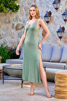 Cossy By Aqua Kadın Haki Gecelik 25569