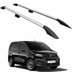 Toyota Proace City Cargo Uzun Şase 2019-2025 Alüminyum Tavan Rayları, Plus Serisi - Gri