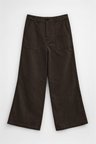 Kadın Yüksek Bel Kahverengi Wide Leg Pantolon