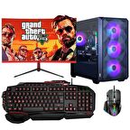 Dragos DRx6789 i5 10400F 16GB Ram 512GB M.2 NVMe SSD 12GB RTX3060 23.6 inç 165Hz Curved Oyuncu Masaüstü Bilgisayarı