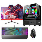 Turbox Tx5975 i5 10400F 32GB Ram 1TB NVMe 12GB RTX3060 23.6 165Hz Curved Oyun Hazır Sistem