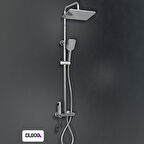 Duxxa Piano Bataryalı Duş Seti Krom DP.100