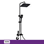 Duxxa Piano Bataryalı Duş Seti Mat Siyah DP.100.MS