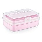 BUFFER® 12 Bölmeli Çok Amaçlı Takı Toka Kutusu  Kapaklı Organizer Saklama Kutusu Bölmeli