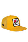  Hip Hop Kids Sincap Logolu Sarı Çocuk Trucker Şapka