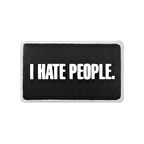 V2  I Hate People - 2 Kod Logolu Unisex Siyah Bench (Patch)