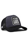 It's Not A Game Logolu Siyah-Antrasit Trucker Şapka