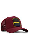  Hip Hop Jobz Logolu Bordo Trucker Şapka