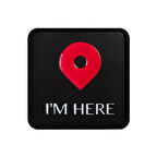 V1  I'm Here - 1ss Kod Logolu Unisex Siyah-Siyah Bench (Patch)