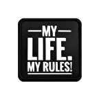 V1  My Life My Rules - 1 Kod Logolu Unisex Siyah-Siyah Bench (Patch)