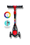 3 Tekerlekli Işıklı Çocuk Scooter Swing - 3 Kademeli Yükseklik Ayarı