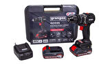 Grangos GCD25-T2 20V 2 Ah Çift Akülü Darbeli Kömürsüz Matkap 65 Nm