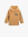 Kapüşonlu Sweatshirt Baskılı