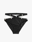 Metal Aksesuarlı Bikini Altı Çapraz Bağlama Detaylı