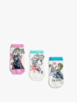 3'lü Frozen Baskılı Çorap Seti Lisanslı