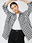 Oversize Gömlek Ceket Cepli Çıtçıtlı