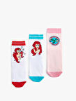 Deniz Kızı Temalı Çorap Seti 3'lü İşlemeli