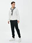 4WAM40014MK Koton Erkek  Sweat SİYAH