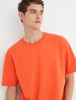 Basic Oversize Tişört Bisiklet Yaka Kısa Kollu Pamuklu