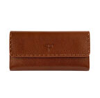 Garbalia Paris Deri Telefon Bölmeli Kadın Cüzdan-Taba