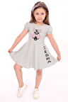 Toontoy Kız Çocuk Baskılı Elbise