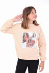 Toontoy Kız Çocuk Baskılı Sweatshirt