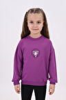 Toontoy Kız Çocuk Nakışlı Sweatshirt