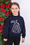 Toontoy Kız Çocuk Baskılı Sweatshirt