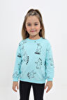Toontoy Kız Çocuk Baskılı Sweatshirt