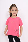 Toontoy Kız Çocuk Nakışlı Tişört
