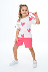 Toontoy Kız Çocuk Baskılı Şortlu Takım