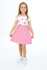 Toontoy Kız Çocuk Baskılı Elbise