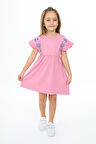 Toontoy Kız Çocuk Nakışlı Elbise