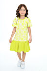Toontoy Kız Çocuk Baskılı Elbise