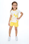 Toontoy Kız Çocuk Baskılı Şortlu Takım