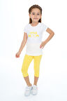Toontoy Kız Çocuk Baskılı Kaprili Takım