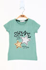 Toontoy Kız Çocuk Baskılı Tişört